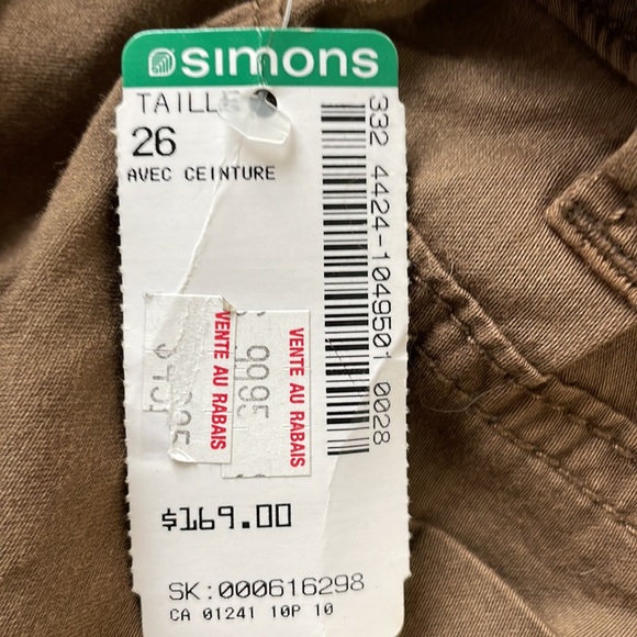 Miss Sixty pants with belt size 26 - Picture 6 of 6